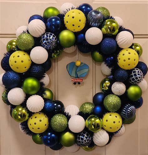 Pickleball Door Wreath - Etsy