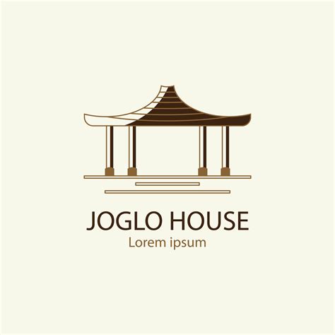 logo joglo house vintage image design illustration icon 13985491 Vector ...