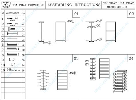 Hướng dẫn lắp đặt kệ đựng file tài liệu GS3