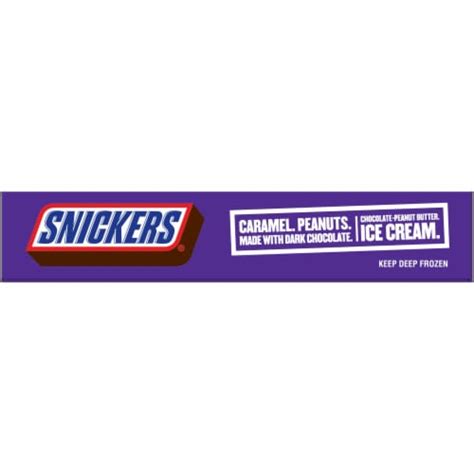 Snickers Dark Chocolate Ice Cream Bars 6 Count, 6 ct - Kroger