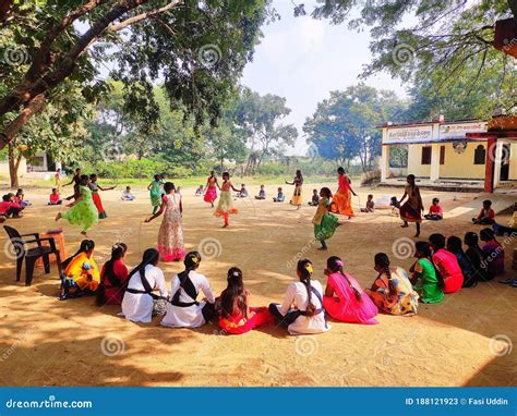 Indian School Children Playing