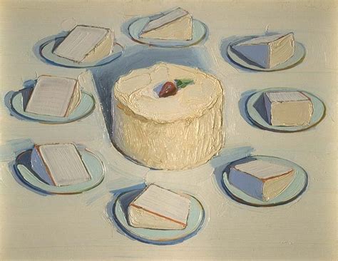 Wayne Thiebaud Around the Cake 1962 oil on canvas