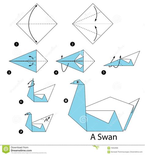 Pin by DIY by Anna Craft on origami | Origami swan instructions ...