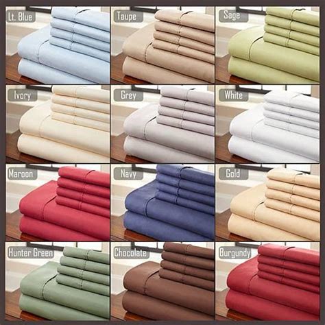 6-Piece Luxury Soft Bamboo Bed Sheet Set in 12 Colors - Home Dulgence