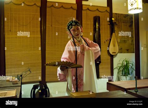 A female artists singing Kunqu Opera Stock Photo - Alamy