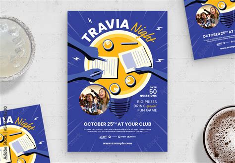 Trivia Night Flyer Template Stock Template | Adobe Stock