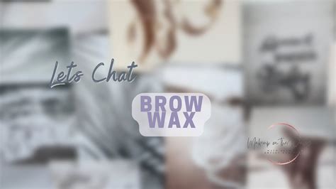 Brow wax - YouTube