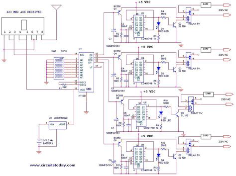 4 Channel Rf Remote Control Circuit Diagram Pdf