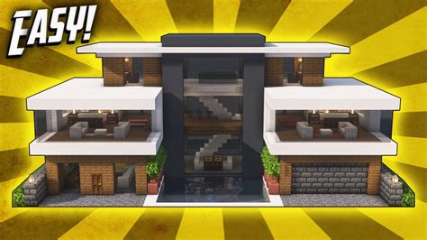 Minecraft: How To Build A Modern Mansion House Tutorial (#43) @Rizzial