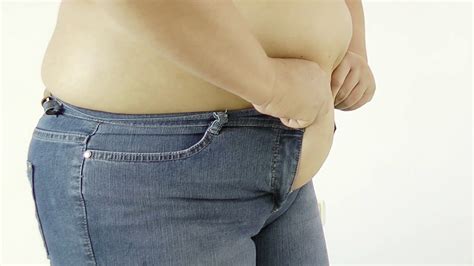 Fat Woman Body Trying To Put On Tight Jeans Stock Footage SBV-308425941 - Storyblocks