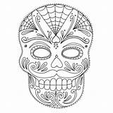 Calavera Sugar Skull coloring Page  Download Print Or Color Online sketch template
