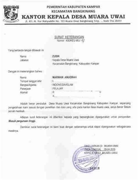 Cara Membuat Surat Keterangan Belum Menikah dan Contohnya