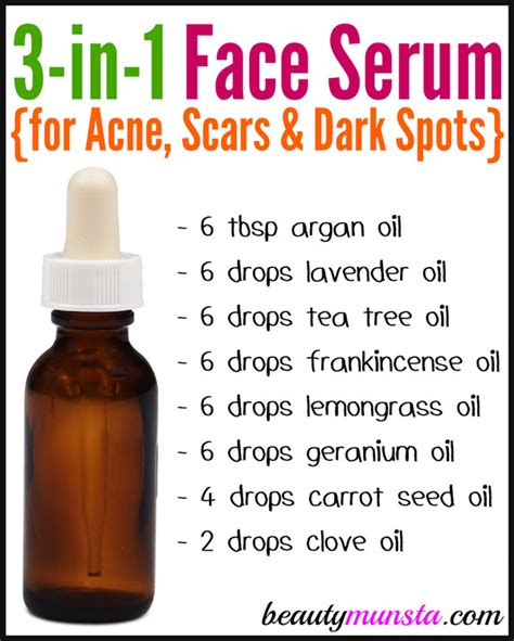 DIY Face Serum for Acne, Scars and Dark Spots - beautymunsta