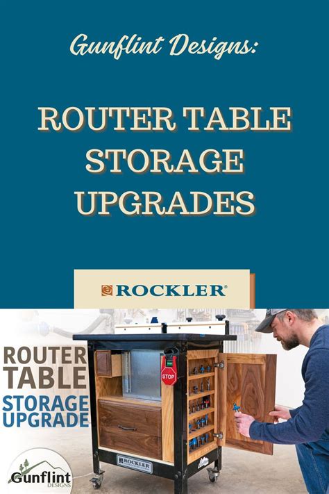 Router Table Storage Cabinet & Bit Organizer - Gunflint Designs | Cool ...
