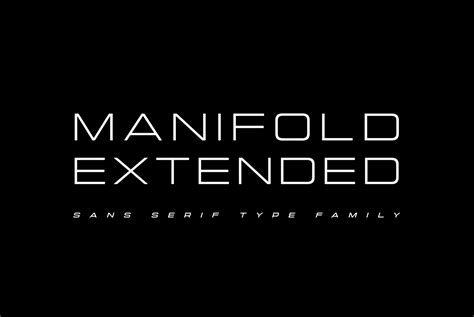 Manifold Extended CF wide sans serif ~ Sans Serif Fonts ~ Creative Market