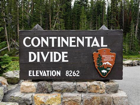 Continental Divide Sign - Yellowstone Photograph by Julie A Murray - Pixels