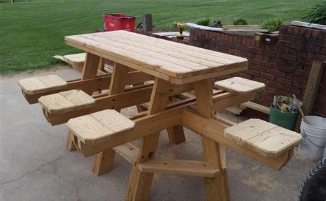 Picnic Table Plan/8 seat picnic table plan/family picnic table | Etsy