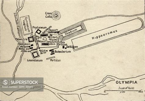 Map of Olympia, Greece. From the book Atlas of Ancient and Classical ...