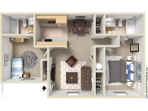 2 Bedroom Apartment priced at $1499 | 877 - 878 Sq Ft | Mountain Shadows