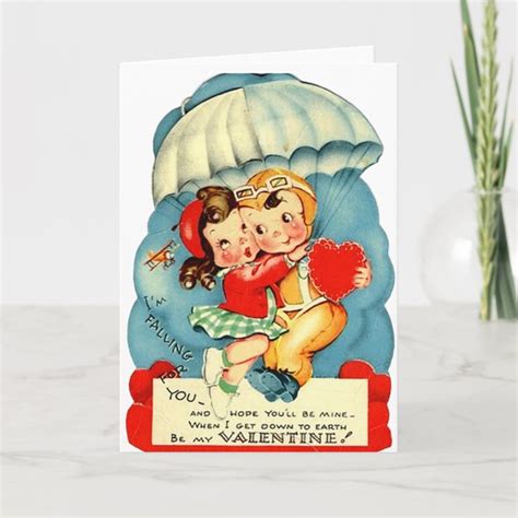 Vintage Air Force Valentine's Day Card | Zazzle