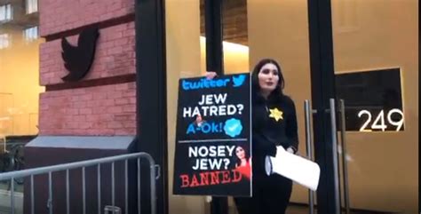 Wearing yellow star, banned far-right activist cuffs self to Twitter office | The Times of Israel