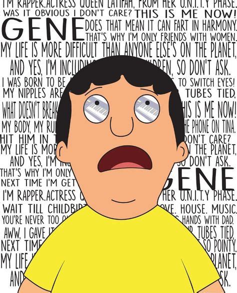 Gene Belcher, Bob's Burgers | Bobs burgers, Cartoon logo, Favorite tv shows