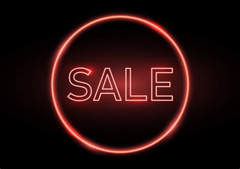 Neon sale sign 694488 Vector Art at Vecteezy