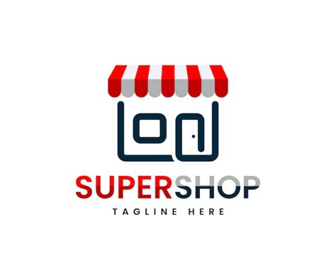 Logotipo de la tienda en línea. logotipo de la tienda de compras ...