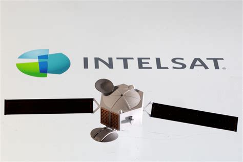 Picture illustration of Intelsat logo and satellite model | Inquirer Business