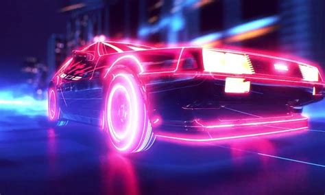 Retro Neon Wallpaper Car