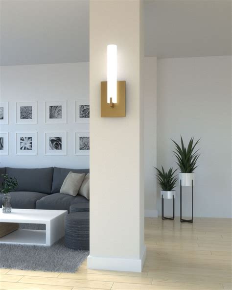 Decorating Column using Wall Sconce | Column in living room, Column design, Interior columns