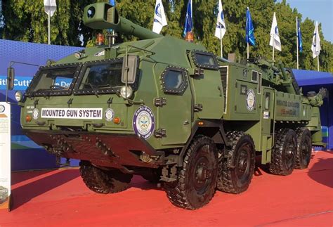 India unveils new MGS 155mm 8x8 truck-mounted artillery gun system