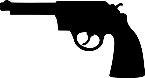 Revolver silhouette image | Public domain vectors