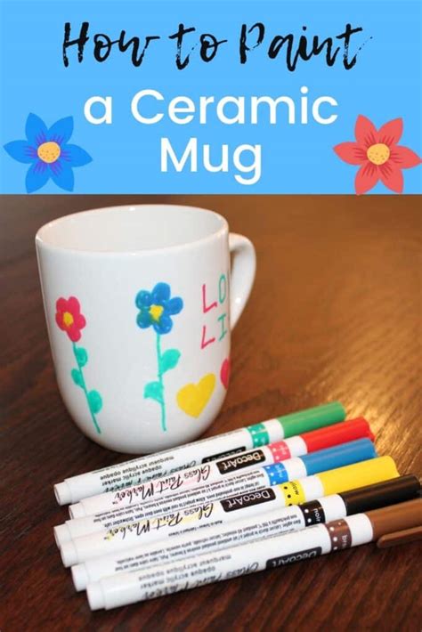 How to Paint Ceramic Mugs (Dishwasher Safe!) - Simply Full of Delight