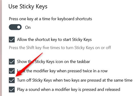 How to Turn Off Sticky Keys on Windows 10 - TheFastCode