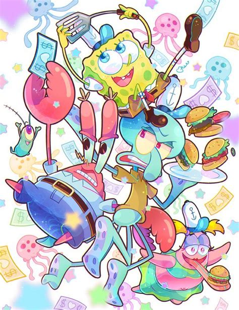 25 Artists Who Loved Their Nicktoons | Spongebob drawings, Spongebob wallpaper, Spongebob