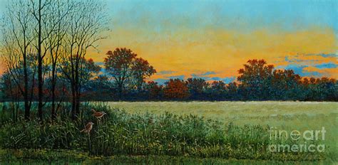 Prairie Sunset Painting by Michael Frank - Fine Art America