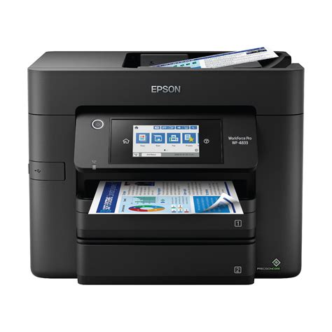 "Epson WF-4833 WorkForce Pro Wireless All-in-One, 2-Sided Print, Scan ...