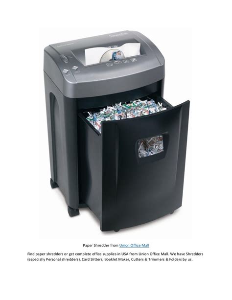 Paper Shredder Machines in USA By Union Office Mall