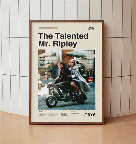 The Talented Mr. Ripley Vintage Movie Poster - Matt Damon Jude Law sold ...