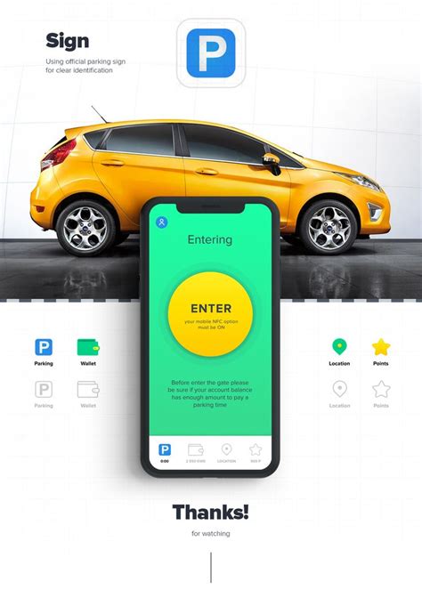 Parking app. on Behance | Parking app, Mobile app design inspiration, App