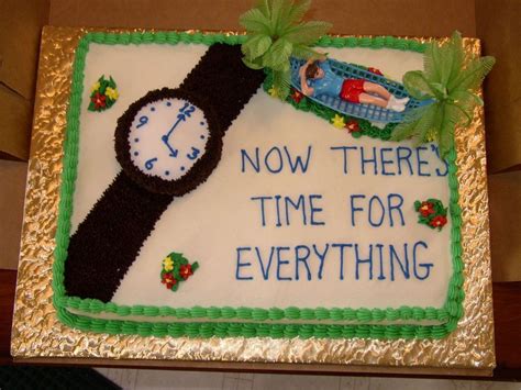 Retirement Cake | Retirement cakes, Retirement party cakes, Retirement party decorations