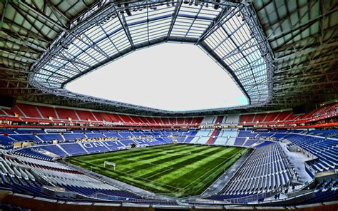 Download wallpapers Stade des Lumieres, 4k, empty stadium, Olympique ...