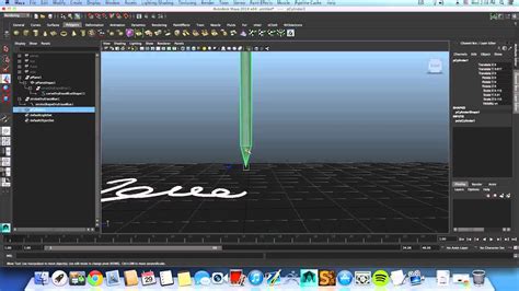 Maya animation Tutorial- writing pen animation - YouTube