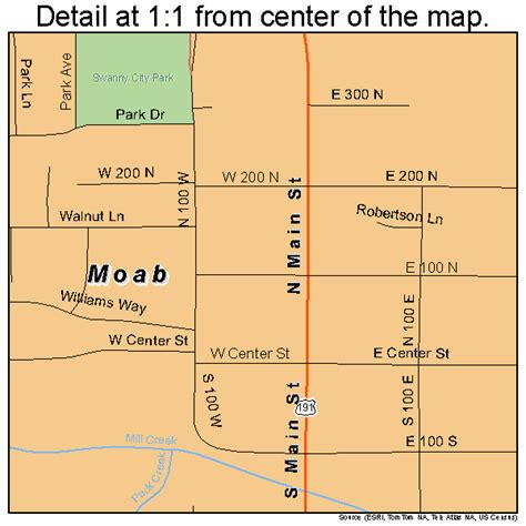 Moab Utah Street Map 4950700