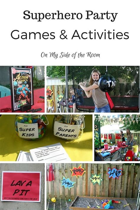 Superhero party games, Superhero birthday party games, Villains party