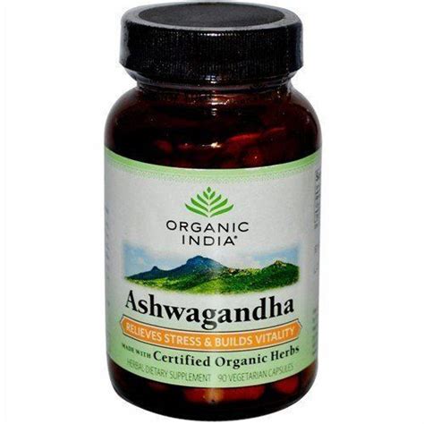 ORGANIC INDIA Ashwagandha Herbal Supplement - Vegan, Gluten-Free, Kosher, USDA Certified Organic ...