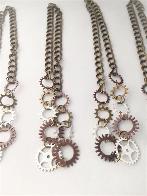 Gear Steampunk Necklace Steampunk Jewelry Necklace Steampunk