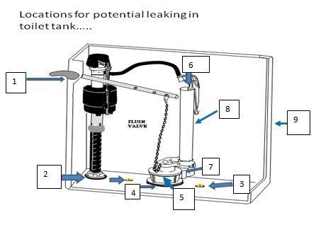 Fix Leaking Toilet Bowl Tank - dismantle the toilet