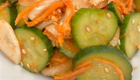 Vegetarian Cucumber Kimchi Salad - Masala Basics